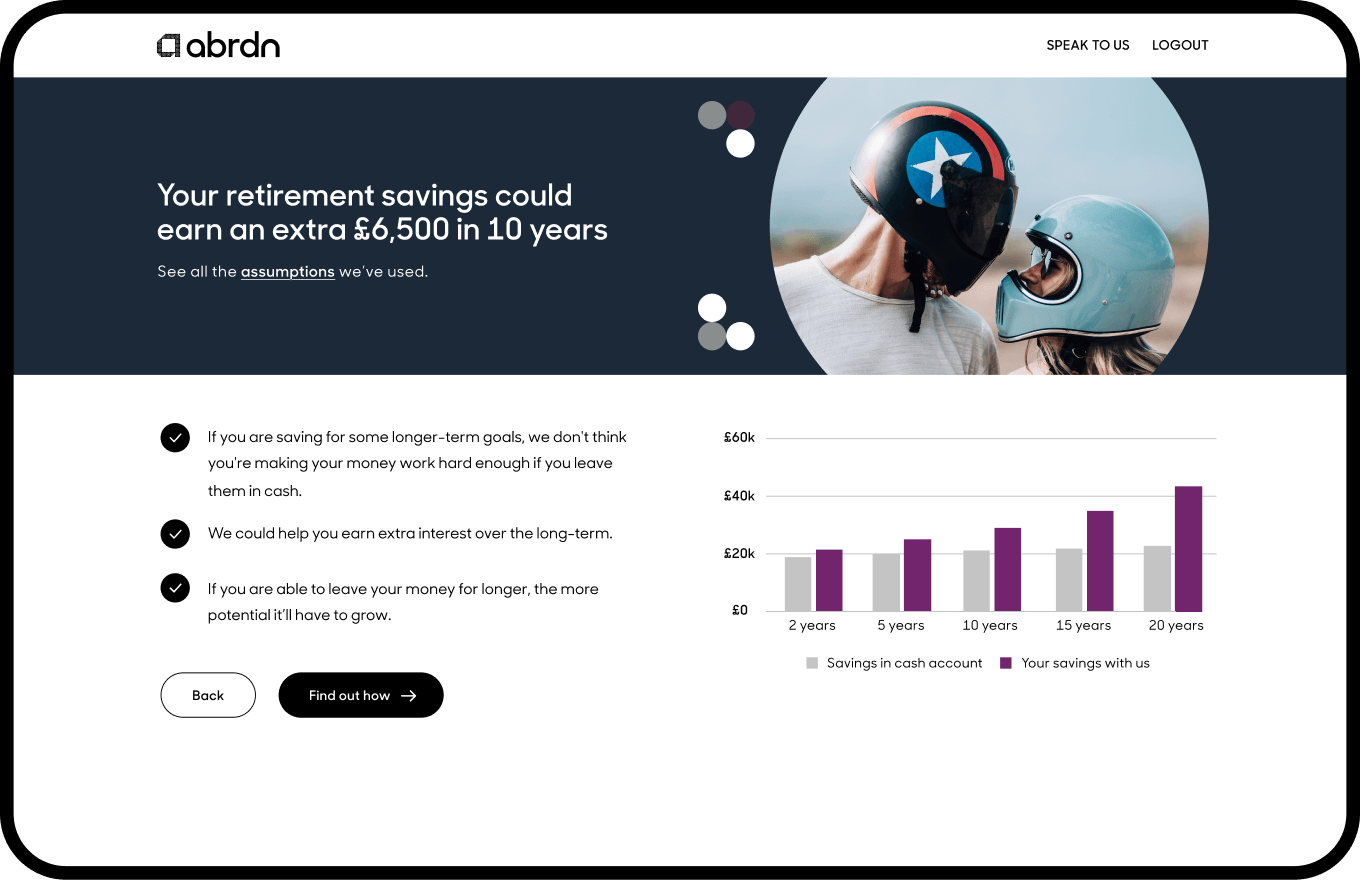 Stocks and Shares ISA proposition screen 2