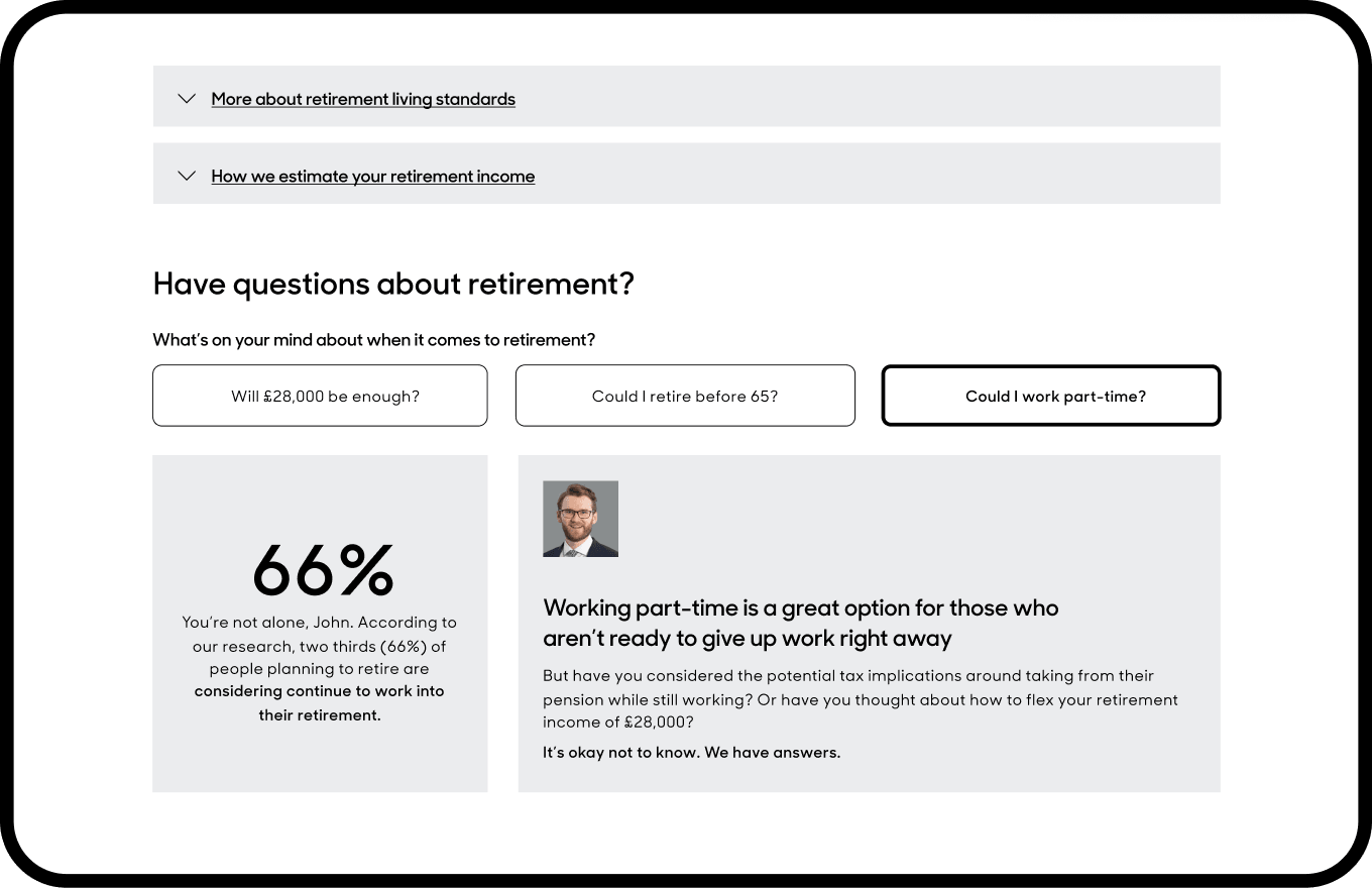 Aberdeen robo advice journey screen 4